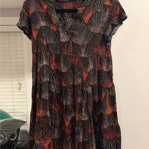 Maeve Black and Red Patterned Dress